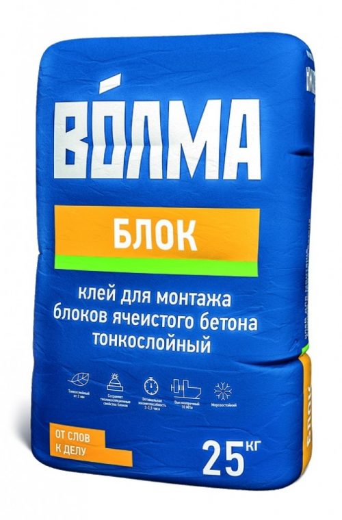 Клей ВОЛМА БЛОК (25 кг)
