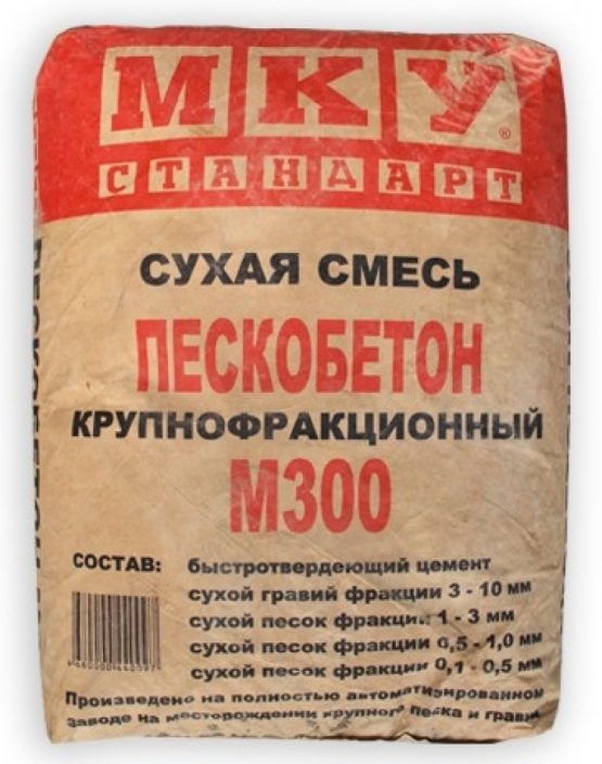 Пескобетон М-300 МКУ (крупная фракция) (40 кг)